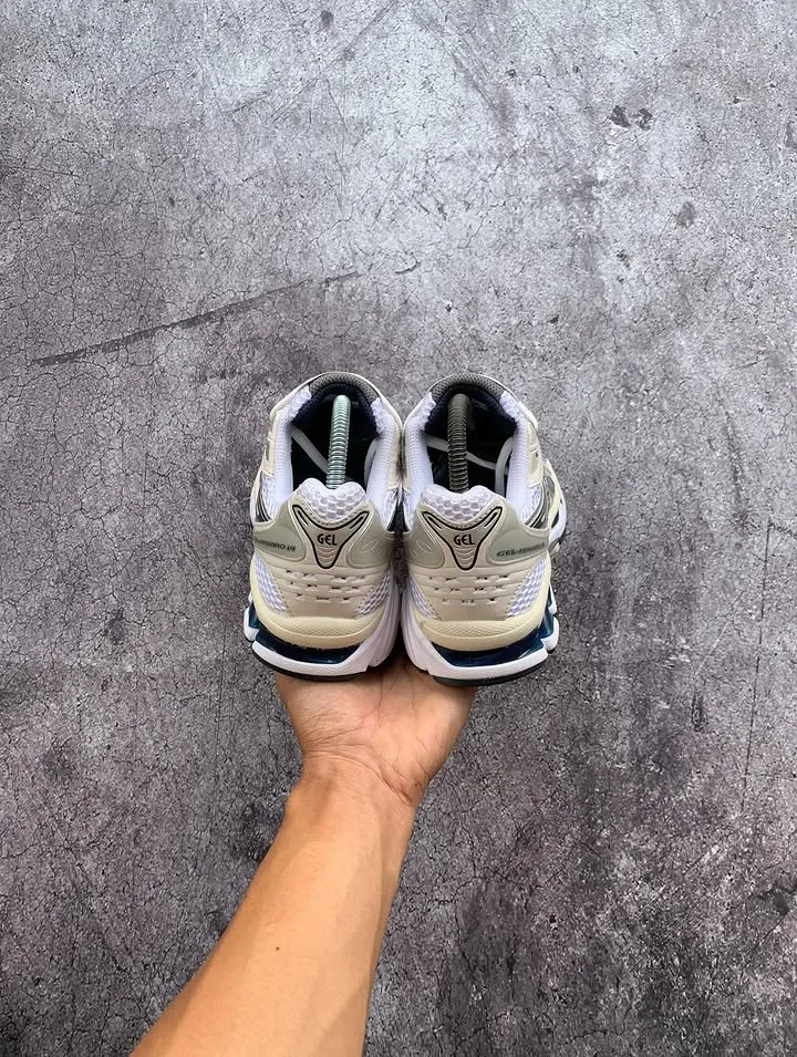 Asics Gel-Kayano 14 White Silver Midnight Navy