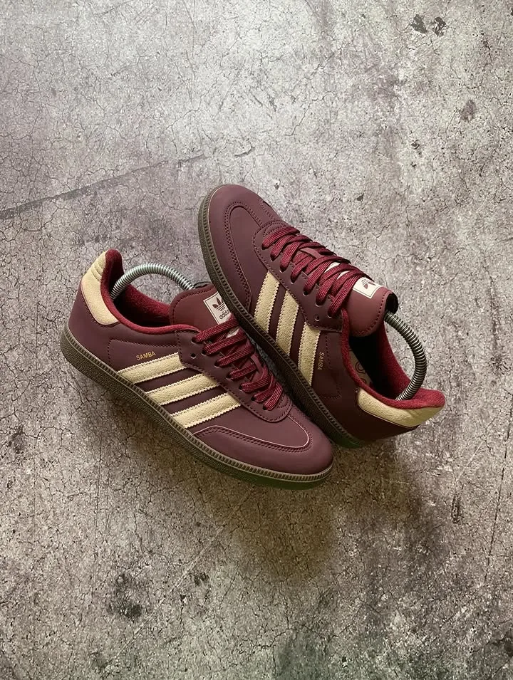 Adidas Samba OG Maroon Crystal Sand